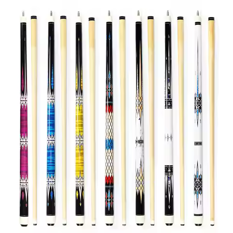 New Snooker Billiard Club Training 2-pc Billiard Pool Que Wooden House Cue Stick