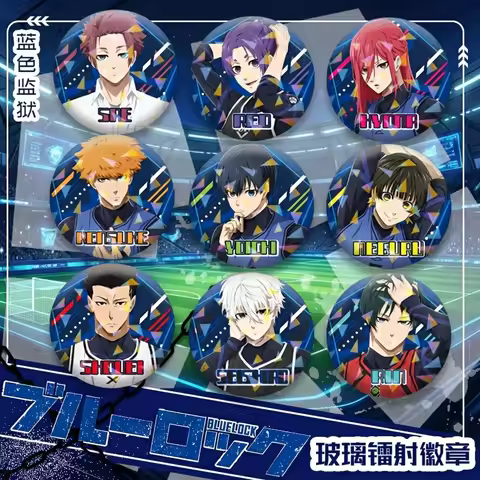 Blue Lock Anime Merchandise Badge Seiichi Kiyoshi Yoichi Isagi Yo Hiori Official Character Collectib