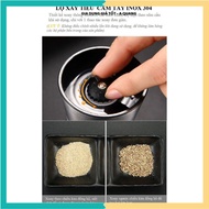 HIGH QUALITY GLASS SPICE GRINDER, PEPPER GRINDER WITH Stainless Steel Lid, Suitable for Grinding Sal