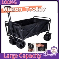 Outdoor Trolley Camping Trolley Outdoor Foldable Wagon Trolley Camping Wagon Shopping Outdoor Campin