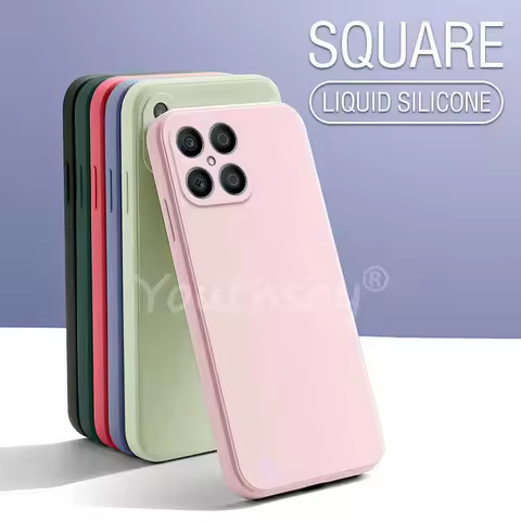 For Honor X8 Case For Honor X8 X8A X9A X7A X6A X9A Cover Liquid Silicone Plain Capa Coque Protector 