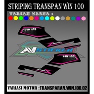 TRANSPARENT HONDA WIN 100 Striping Variations of TRANSPARENT HONDA WIN 100 Motorcycle body list Stic