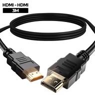 Kabel HDMI to HDMI Support 4K 3D Gold Plate Untuk TV Proyektor PC Laptop High Quality Panjang 3M