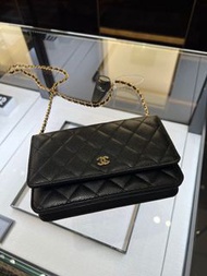 Chanel Woc classic 黑金 牛皮 荔枝皮