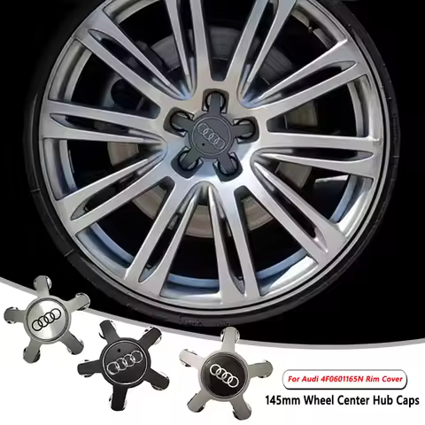 4pcs 135MM Car Hub Caps 4F0601165N For Audi A4 A5 A6 A7 A8 Q5 Accessories Auto Wheel Center Cap Hubc