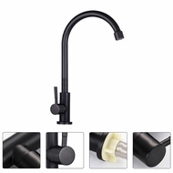 Stainless Steel Practical Sink Faucet Single Outlet Water Faucet Kitchen Rotating Water Tap