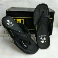 Sandal Jepit Kulit Pakalolo/Sandal Capit Pria/Sandal Japit Hitam/Sendal Kulit/Sandal Jepit Pria Casu