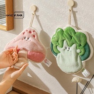 honeypanda Hand Towel Cartoon Wipe Handkerchief Rag Vegetable Shape Towels For Wiping Hands Thickeni
