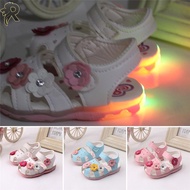 RL Baby Girl Shoes Kids Light Sandals Children Toddlers Led Summer Light Shoes