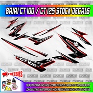 bajaj ct 100 / ct 125 sticker decals high quality print