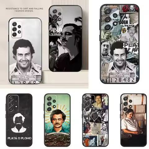 Pablo Escobar Phone Case For Samsung S24,S23,S22,S21,S20,S10,S10E,S9 Plus FE Note 20 Ultra 10,9 Plus