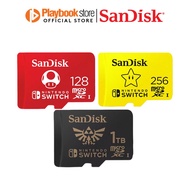 SanDisk Nintendo 128GB/256GB/1TB MicroSDXC Up to 90MB/s Write Memory Card