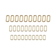 1.5, 1.8, 2.0 [Three Styles Per Set Ten Pieces] Golden Rectangular Metal Buckle Luggage Hardware Acc