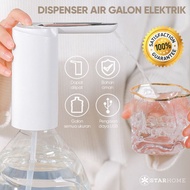 pompa galon elektrik 600ml dispenser galon air minum pompa air galon - putih