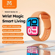 Maxwear Watch Series 11 Bluetooth Call 2.06inch46mm NFC GPS Translation ChatGP Reply Message Smartwa