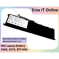 MSI BTY-M6L 4ICP/8/35/142 P15 CREATOR 17 A10SE-272TR GS65 GS75 WS65 STEALTH MS-16Q2 MS-16Q21 Laptop Battery
