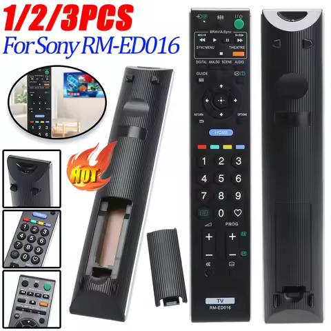 High grade remote control For Sony RM-ED016 Replacement Remote Controller for Sony TV RM-ED016 tv co
