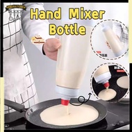 1L High Capacity Hand Mixing Shaker Bottle Blender Dispenser For Pancake Muffins Bottle Kitchen Tool