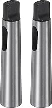 HARFINGTON 2PCS Morse Taper Adapter MT2-MT1 90mm Accuracy 0.02mm High-Carbon Steel Drill Sleeve Redu
