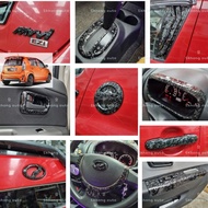 perodua Myvi ezi 2005-2010 car forged Carbon interior exterior accessories Myvi aksesori skhongauto