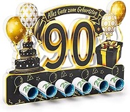 ROADPLUM 90th Birthday Gifts Women Men Double Sided Colour Printing Wood, Decoration 90th Birthday G