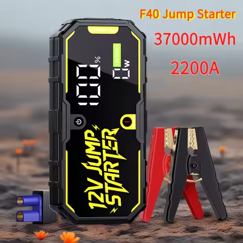 Beast Mode 2200A Jump Starter - Up to 7.0L Gas/4.0L Diesel Engines, Even at -30°C (-22°F). 37000mWh 
