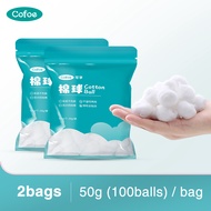 Cofoe Medical Pure Cotton Ball 100% Cotton Soft Absorbent Hygienic