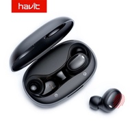 HAVIT I95 TWS Fingerprint Touch Bluetooth Earphones,HD Stereo Wireless Earbuds,Noise Cancelling Gami