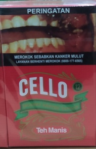ROKOK CELLO MERAH  TEH MANIS  12