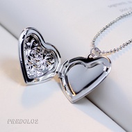 Photo Picture Locket Memorial with Chain Necklace Memorial Jewelry