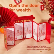 2026 New Open Door Money Red Envelope Cartoon Creative New Yuan Eve Year's Greetings Bag Alien L5c0