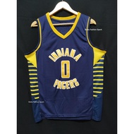 Embroidery Indiana Pacers Roster #0 Tyrese Haliburton Jersey Basketball Jersey
