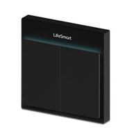 LifeSmart  Blend Smart Switch 流光開關 2位智能燈掣丨LS056BK