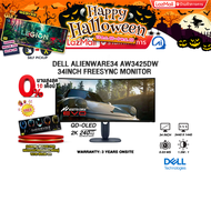 [ผ่อน 0% 10 ด.]DELL ALIENWARE34 AW3425DW-34INCH FREESYNC MONITOR (QD-OLED 2K 240Hz)/ประกัน 3 Years O