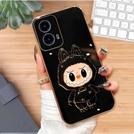 MOTOROLA MOTO G45 G34 5G Luxury Softcase free LABUBU Phone Holder Case