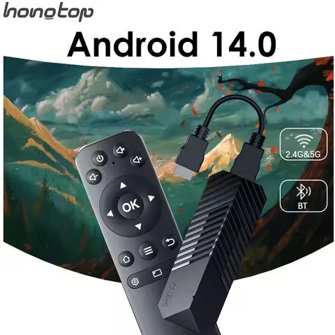 T3Mini Smart TV Stick Android 14.0 Support 4K HD Video 2.4G 5G WIFI Smart TV Stick BT 5.0 1080P Medi