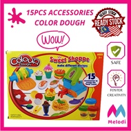[READY STOCK] Kids Color Clay Play Set Playdoh toy Creative Food Making Set Sweet Shoppe