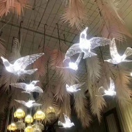 LAMPU HIAS BURUNG DEKORASI WEDDING- LAMPU HIAS GANTUNG BURUNG AKRILIK -DEKORASI CANTIK