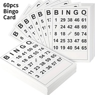 100pcs Chips + 60pcs Bingo Paper Game Cards -Bulk Reusable Number Cards & Playing Card Set for Birth