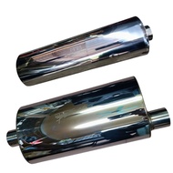 semi S flow muffler, HKS stainless steel exhaust muffler
