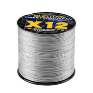 GHOTDA 300M 12 Strands Braided PE Fishing Line Multicolor Carp Durable