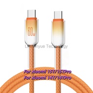 LKY8 60W USB C Cable PD Fast Charging Phone Charger Data Cord For xiaomi 15T 15TPro 14T 14TPro 13 13