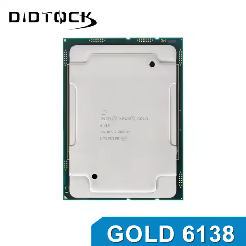 Intel Xeon Gold 6138 Processor 2.0GHz 20-Cores 40-Thread 125W LGA 3647 CPU