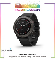 GARMIN fenix 6X - Carbon Gray DLC or Black DLC with Leather