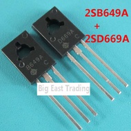 TO-126 100 2SB649A 2SD669A pairs (50 B649A + 50 pcs D669A) audio on the pipe, quality guaranteed. tt