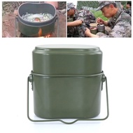 ⭐FEELING⭐ Portable Camping Mess kits Hiking Cookware Army Mess Kit Military Cook Mess Kits