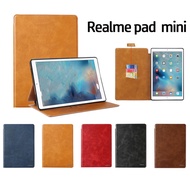 เคสฝาพับ เปิด​ปิด​ตั้ง​ได้​  realme pad mini  Luxury Leather Case Smart  For oppo realme pad mini 8.7 นิ้ว 2022