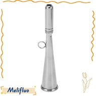 MELIFLUO Boat Fog Horn, 304 Stainless Steel Silver Handheld Foghorn, Emergency Use Removable Mouthpi