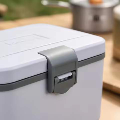 Insulated Cooler Box Carry Handle Portable Cooler Box Cooling Gear Food Safe Outdoor Container BPAsa