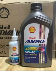 SHELL ADVANCE ULTRA SCOOTER 5w-40 ORIGINAL SHELL with FREE GEAR OIL
